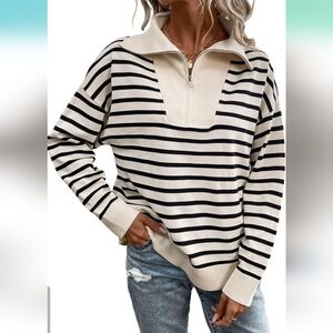 Zara Basic Cotton Stripes Sweater